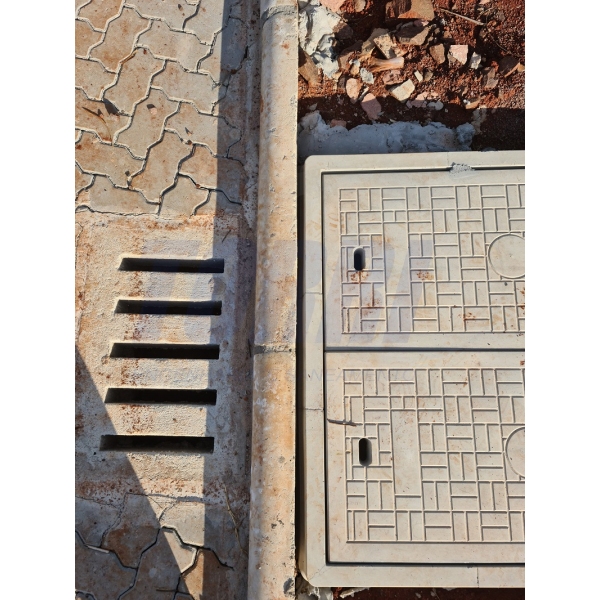 Caixilho de concreto com acabamento prime